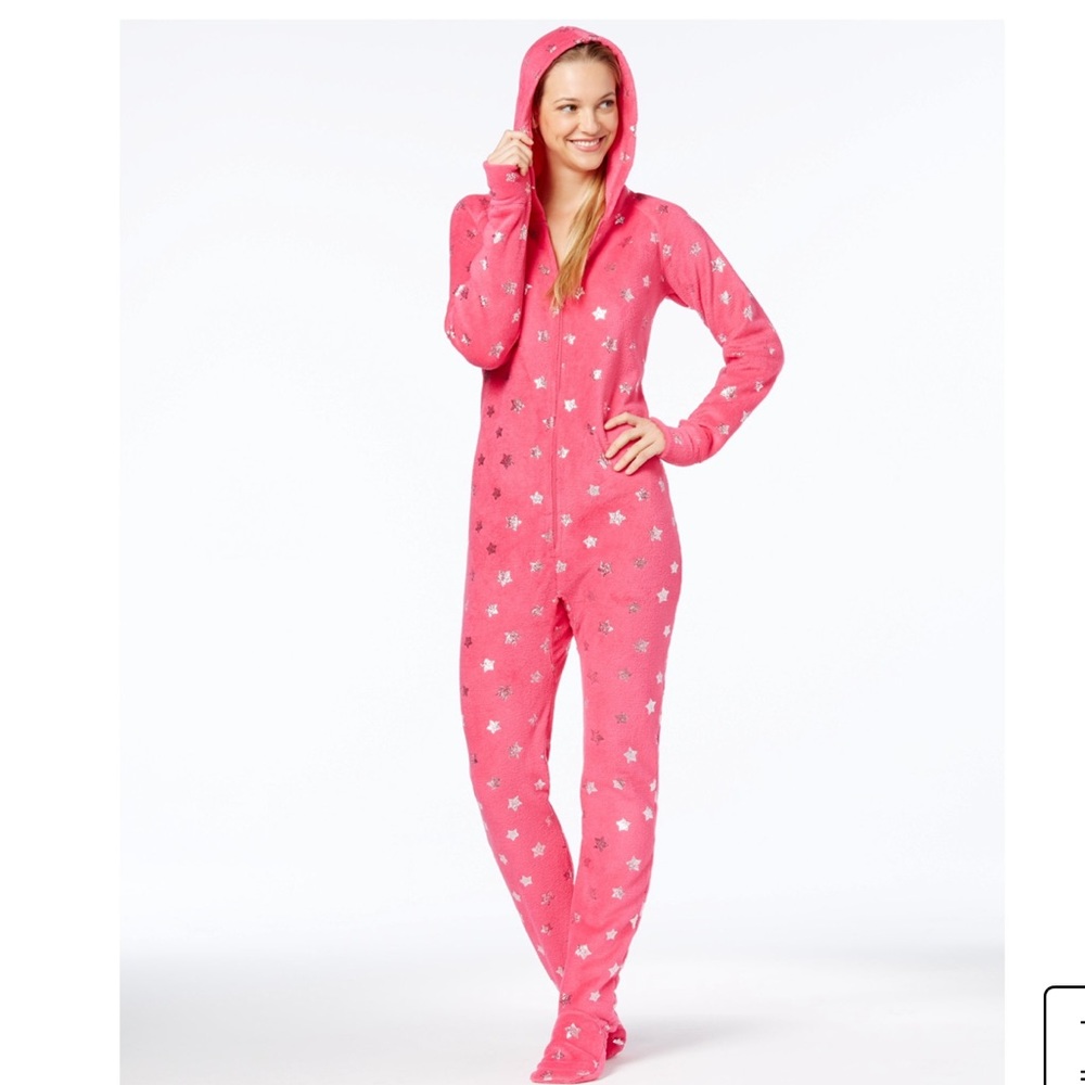 Pink onesie with star detailing!